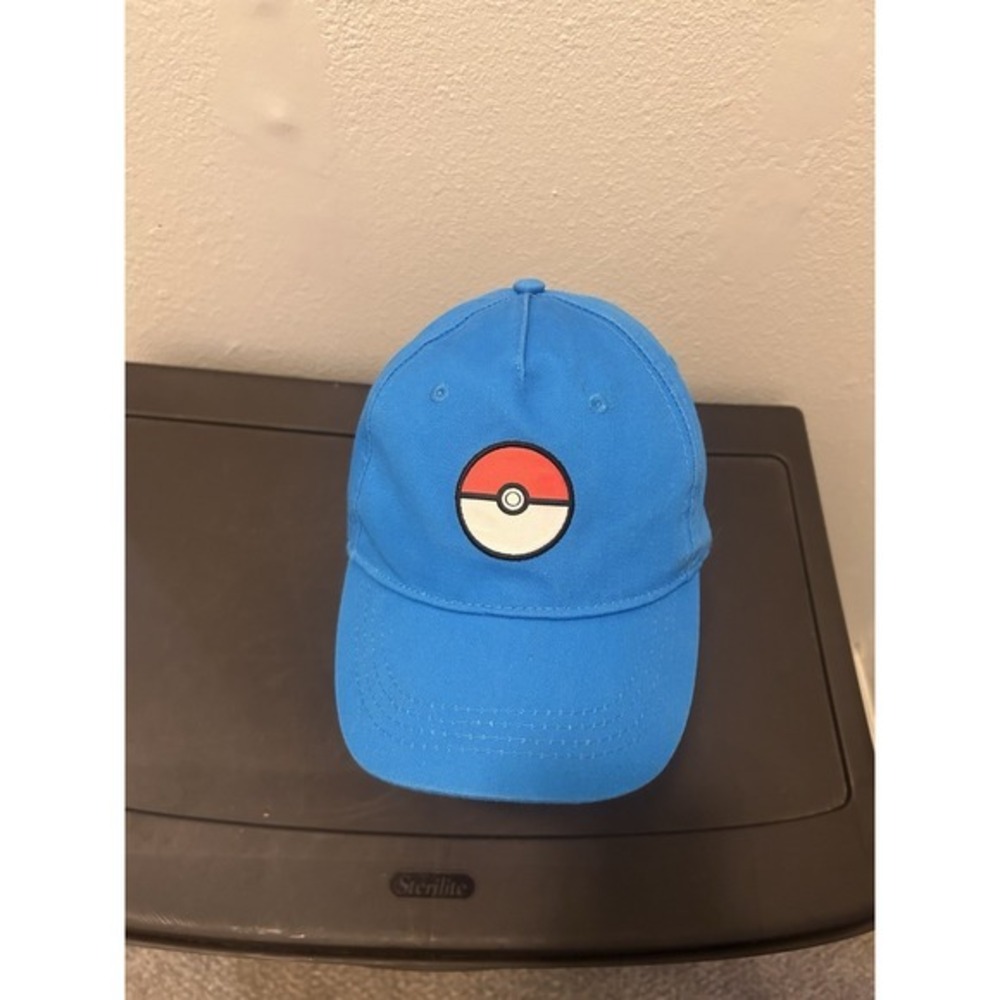 POKEMON Pokeball Adjustable SnapBack Hat Cap Blue‎